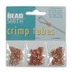 (image for) Copper Plate-Crimp Tube Beads, Assorted Sizes * 475 Pieces