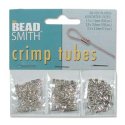 (image for) Silver Plate - Assorted Size Crimp Tubes * 475 Pieces