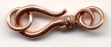 (image for) Handmade Java Copper 23mm Hook & Eye Set * 5 Sets