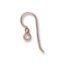 (image for) Rose Gold Filled - Regular Earwire w/ 2mm Bead