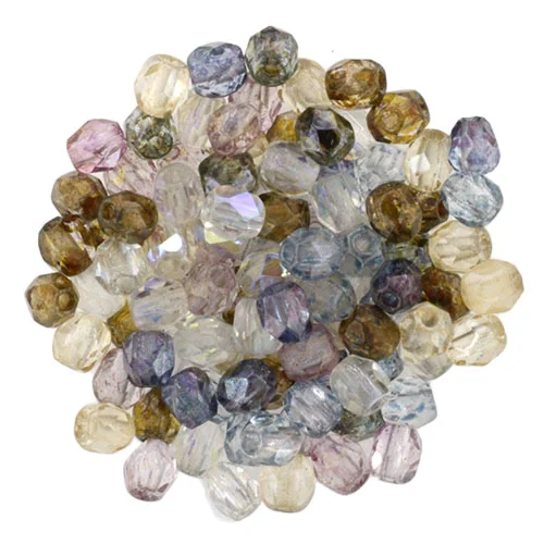 (image for) Czech Fire Polish 4mm-Transparent Luster Mix