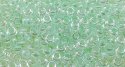 (image for) TOHO 8/o Demi Round, Light Mint Lined Crystal Luster, color # 8TD-1065