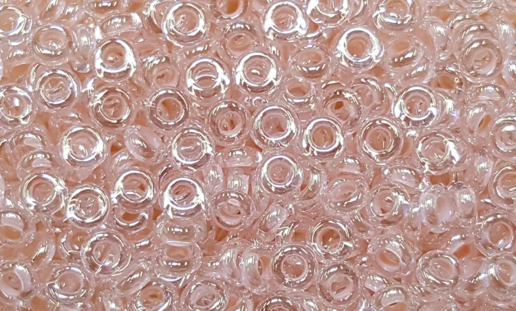 (image for) TOHO 11/o Demi Precision Round Seed Bead, Light Rose Lined Crystal Luster, color # 11TD-1068