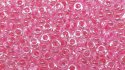 (image for) TOHO 11/o Demi Precision Round Seed Bead, Hot Pink Lined Crystal Luster, color #11TD-1082