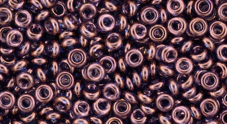 (image for) TOHO 6/o Demi Round, Dark Amethyst Gold Luster, color # 6TD-201