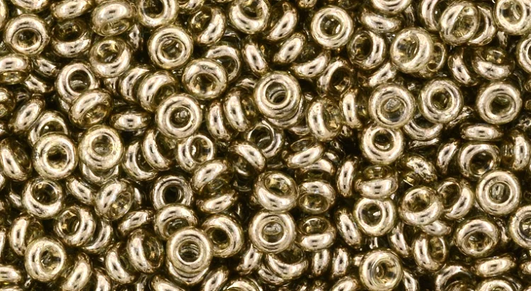 (image for) TOHO 11/o Demi Precision Round Seed Bead, Blue Gold Luster, color # 11TD-204