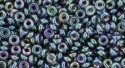 (image for) TOHO 11/o Demi Precision Round Seed Bead, Purple Gold Luster, color # 11TD-206