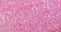 (image for) TOHO 8/o Demi Round, Cotton Candy Pink Lined Crystal, color # 8TD-379