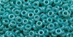 (image for) TOHO 11/o Demi Precision Round Seed Bead, Turquoise Opaque Rainbow, color # 11TD-413
