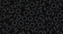 (image for) TOHO 8/o Demi Round, Jet Black Matte Opaque, color # 8TD-49F