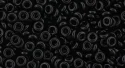 (image for) TOHO 8/o Demi Round, Jet Black Opaque, color # 8TD-49