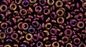 (image for) TOHO 11/o Demi Precision Round Seed Bead, Plum Iris Higher Metallic, color # 11TD-502