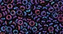 (image for) TOHO 8/o Demi Round, Navy Blue Iris Higher Metallic, color # 8TD-504