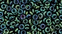 (image for) TOHO 6/o Demi Round, Teal Blue Iris Higher Metallic, color # 6TD-506
