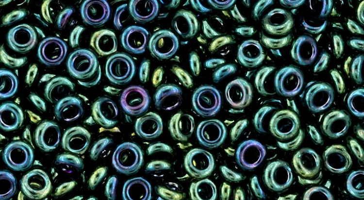 (image for) TOHO 11/o Demi Precision Round Seed Bead, Teal Blue Iris Higher Metallic, color # 11TD-506