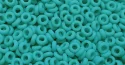 (image for) TOHO 11/o Demi Precision Round Seed Bead, Turquoise Matte Opaque, color # 11TD-55F