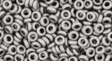 (image for) TOHO 11/o Demi Precision Round Seed Bead, Dull Steel Matte, color # 11TD-566