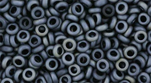 (image for) TOHO 6/o Demi Round, Blue-Grey Metallic Matte, color # 6TD-612