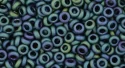 (image for) TOHO 8/o Demi Round, Teal Iris Metallic Matte, color # 8TD-706