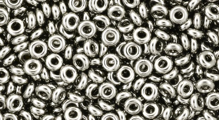 (image for) TOHO 8/o Demi Round, Tarnished Silver Metallic, color # 8TD-711