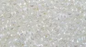 (image for) TOHO 11/o Demi Precision Round Seed Bead, Cream Lined Crystal Rainbow, color # 11TD-777
