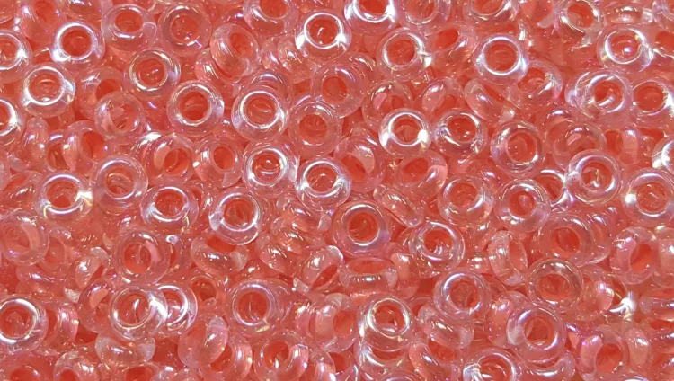 (image for) TOHO 8/o Demi Round, Salmon Lined Crystal Rainbow, color # 8TD-779