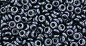 (image for) TOHO 11/o Demi Precision Round Seed Bead, Hematite Metallic, color # 11TD-81