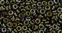 (image for) TOHO 11/o Demi Precision Round Seed Bead, Olive Brown Iris Metallic, color # 11TD-83
