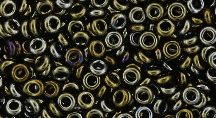 (image for) TOHO 6/o Demi Round, Olive Brown Iris Metallic, color # 6TD-83