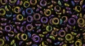 (image for) TOHO 11/o Demi Precision Round Seed Bead, Purple Iris Metallic, color # 11TD-85