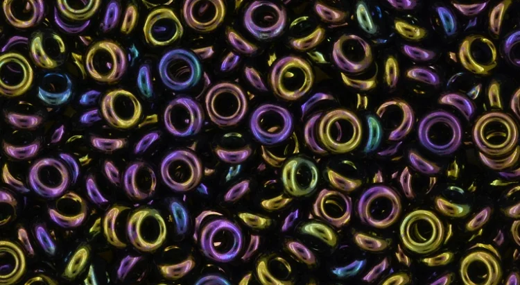 (image for) TOHO 11/o Demi Precision Round Seed Bead, Purple Iris Metallic, color # 11TD-85