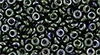 (image for) TOHO 11/o Demi Precision Round Seed Bead, Dark Green Iris Metallic, color # 11TD-89