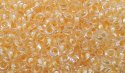 (image for) TOHO 11/o Demi Precision Round Seed Bead, Golden Cream Lined Crystal Luster, color # 11TD-983