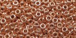 (image for) TOHO 11/o Demi Precision Round Seed Bead, Rose Gold Galvanized (PermaFinish), color # 11TD-PF551