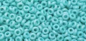 (image for) TOHO 8/o Demi Round, Turquoise Opaque Rainbow Matte, color # 8TD-413F