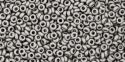 (image for) TOHO 6/o Demi Round, Dull Steel Matte, color # 6TD-566