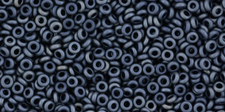 (image for) TOHO 11/o Demi Precision Round Seed Bead, Blue-Grey Metallic Matte, color # 11TD-612