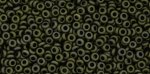 (image for) TOHO 11/o Demi Precision Round Seed Bead, Olive Green Metallic Matte, color # 11TD-617