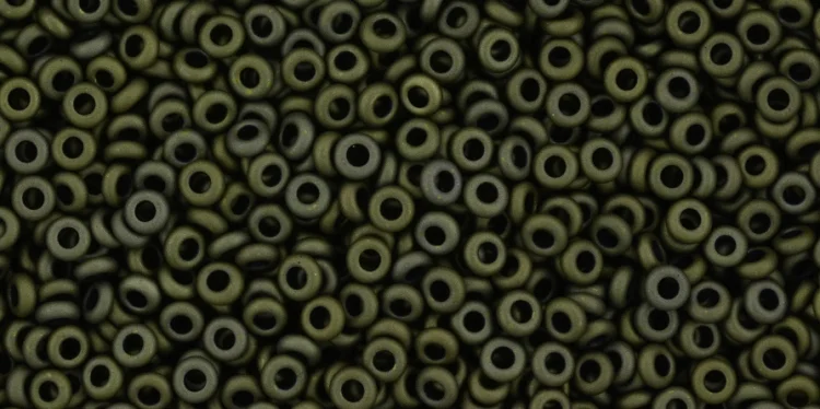 (image for) TOHO 8/o Demi Round, Olive Green Metallic Matte, color # 8TD-617