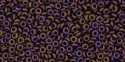 (image for) TOHO 11/o Demi Precision Round Seed Bead, Plum Iris Metallic Matte, color # 11TD-703