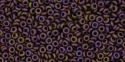 (image for) TOHO 11/o Demi Precision Round Seed Bead, Plum Iris Metallic Matte, color # 11TD-703