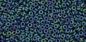 (image for) TOHO 11/o Demi Precision Round Seed Bead, Teal Iris Metallic Matte, color # 11TD-706