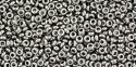 (image for) TOHO 11/o Demi Precision Round Seed Bead, Tarnished Silver Metallic, color # 11TD-711