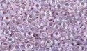 (image for) TOHO 11/o Demi Precision Round Seed Bead, Light Lavender Lined Crystal Rainbow, color # 11TD-786