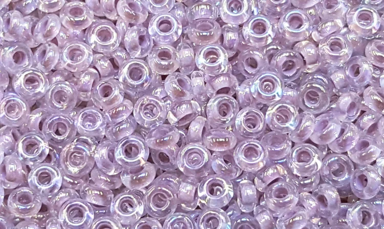 (image for) TOHO 11/o Demi Precision Round Seed Bead, Light Lavender Lined Crystal Rainbow, color # 11TD-786