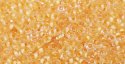 (image for) TOHO 11/o Demi Precision Round Seed Bead, Dark Golden Cream Lined Crystal Matte, color # 11TD-961F