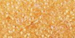 (image for) TOHO 11/o Demi Precision Round Seed Bead, Dark Golden Cream Lined Crystal Matte, color # 11TD-961F