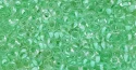 (image for) TOHO 11/o Demi Precision Round Seed Bead, Mint Green Lined Crystal, color # 11TD-975