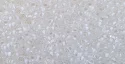 (image for) TOHO 8/o Demi Round, White Lined Crystal Matte, color # 8TD-981F