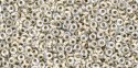 (image for) TOHO 11/o Demi Precision Round Seed Bead, Bronze Lined Crystal, color # 11TD-989